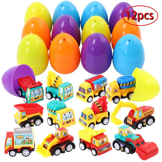 π° π£12 Prefilled Easter Eggs With Pull Back Carsπ