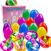 🐰 🐣12 Prefilled Easter Eggs With Pull Back Cars🚚
