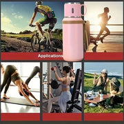 🥤❄️1PCS 600ml 316 stainless steel vacuum insulated bottle, 21oz double-walled insulated cup with dual lids