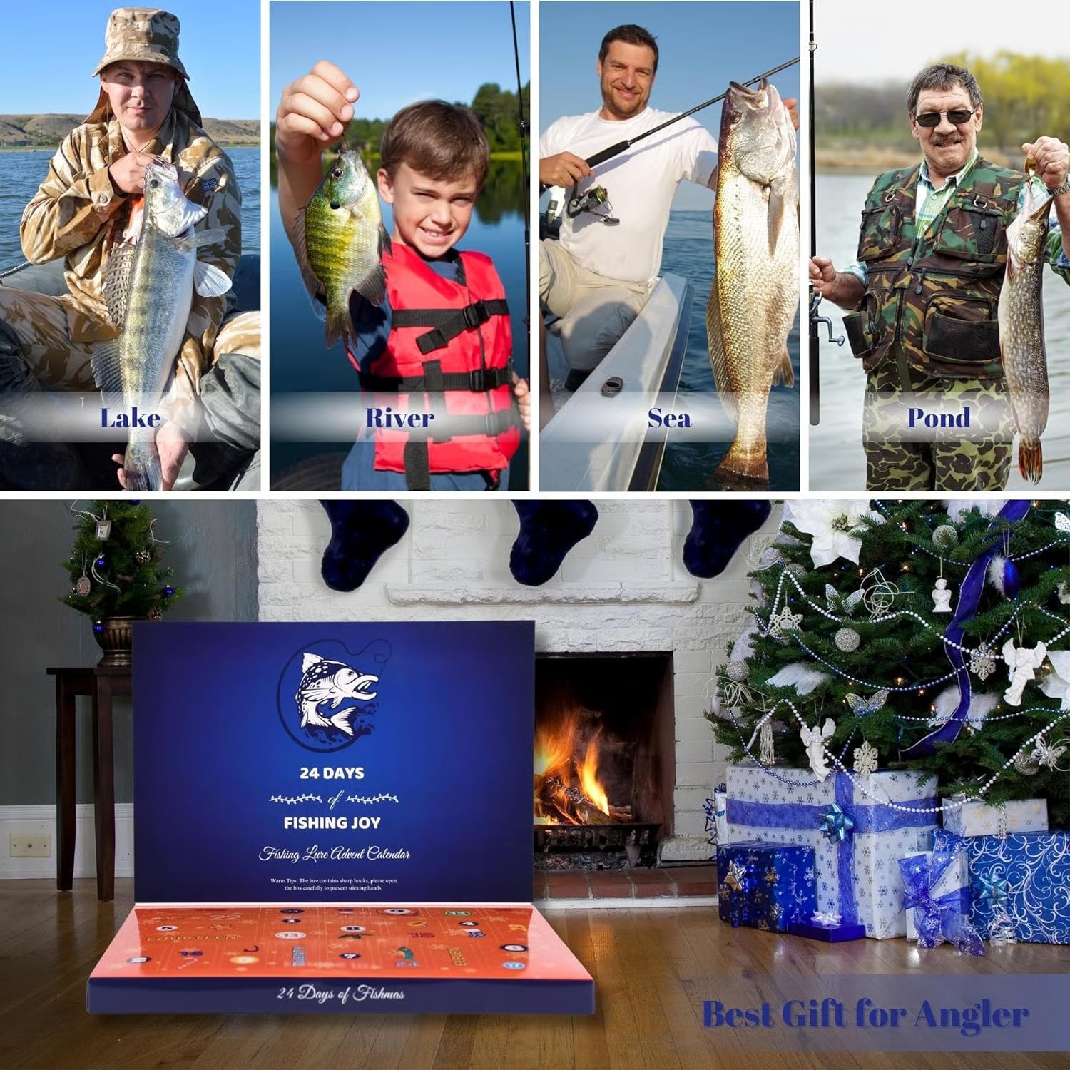 🏆2025 Christmas Hot Sale⚡ 2025 Fishing Advent Calendar - 24 Days of Fishing Lures & Gifts