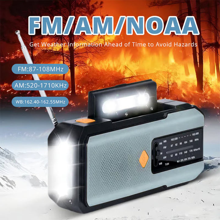 🥳2026 HOT SALE🥳 50% OFF!🔥Solar Hand-Crank Emergency Weather Radio