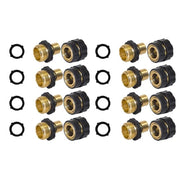 💧3/4 Inch Garden Hose Quick Connector 4 Sets/bag