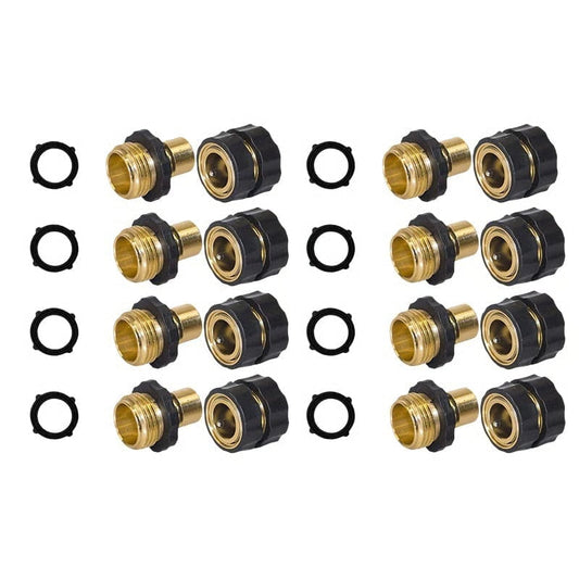 💧3/4 Inch Garden Hose Quick Connector 4 Sets/bag
