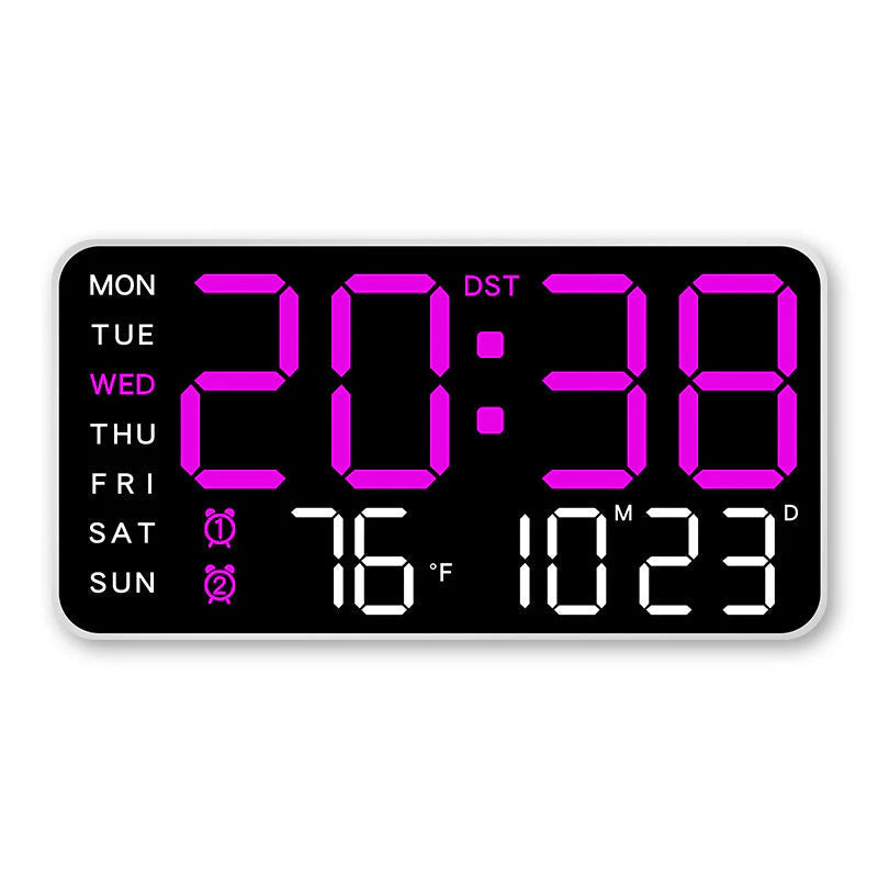 📢📢49% OFF!! ⏰Multifunctional decorative LED digital wall clock, the limitless digital clock for the modern Norwegian home