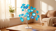 📢📢50% OFF！！⏰🌹Rose Flower Design Tree Night Light🌟