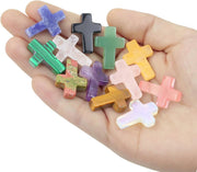 ✝️50 Piece Handmade Natural Crystal Crosses
