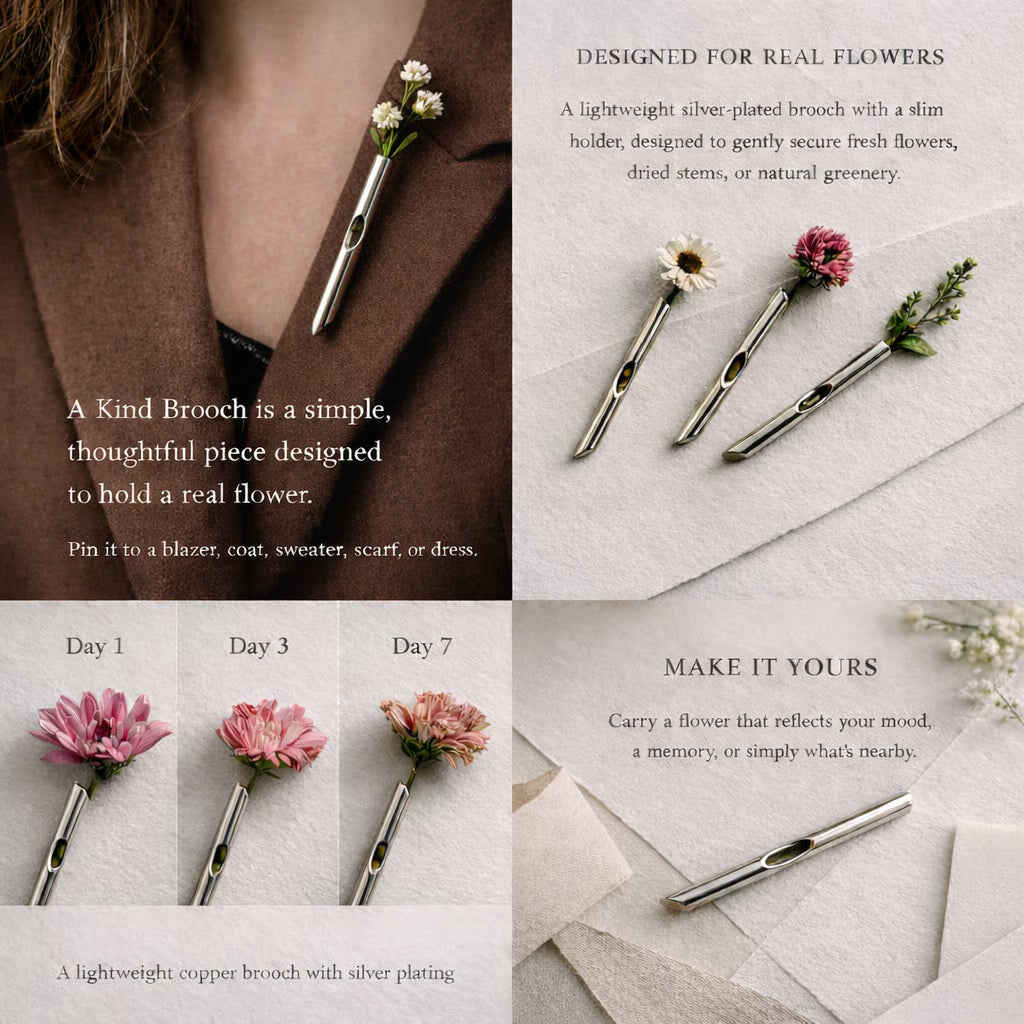 🌷A Kind Brooch - Every bloom tells a different story.