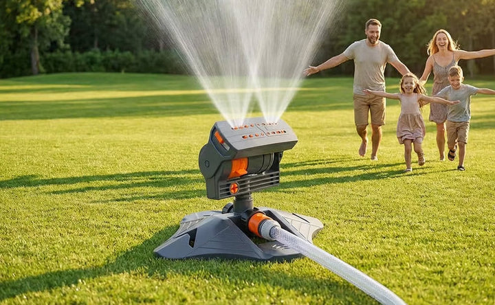 Adjustable Oscillating Sprinkler Wide Coverage