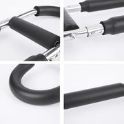Adjustable weight bar for arm trainers, arm and torso strength training equipment, portable training device for home gyms and fitness