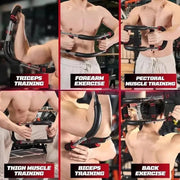 Adjustable weight bar for arm trainers, arm and torso strength training equipment, portable training device for home gyms and fitness