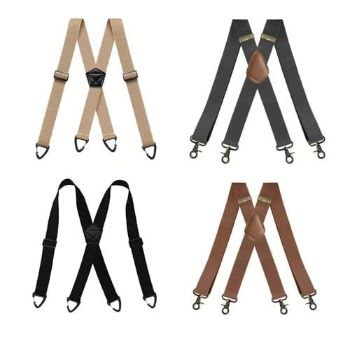 🧵 Adjustable X-Back Suspenders | For Work Wear