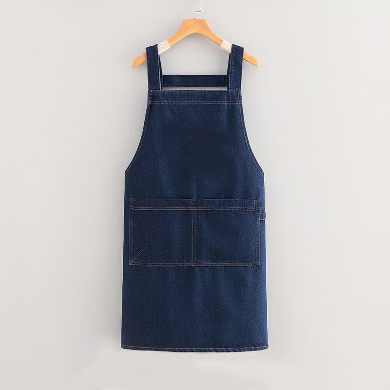 Adult Jour Apron - Lightweight Cotton Apron with Front Pocket, Ideal for Everyday Use, Waist Strap