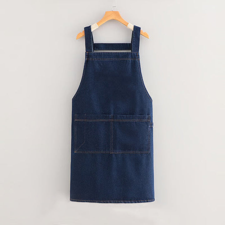 Adult Jour Apron - Lightweight Cotton Apron with Front Pocket, Ideal for Everyday Use, Waist Strap