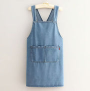 Adult Jour Apron - Lightweight Cotton Apron with Front Pocket, Ideal for Everyday Use, Waist Strap
