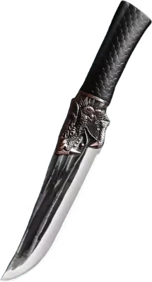 🔪Bone-cutting knife with dragon decoration and scabbard🍽️