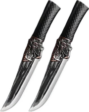 🔪Bone-cutting knife with dragon decoration and scabbard🍽️
