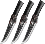 🔪Bone-cutting knife with dragon decoration and scabbard🍽️