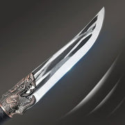 🔪Bone-cutting knife with dragon decoration and scabbard🍽️