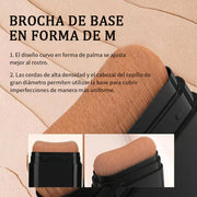 Concealer stick foundation, double-ended with built-in brush, moisturizing and lightweight