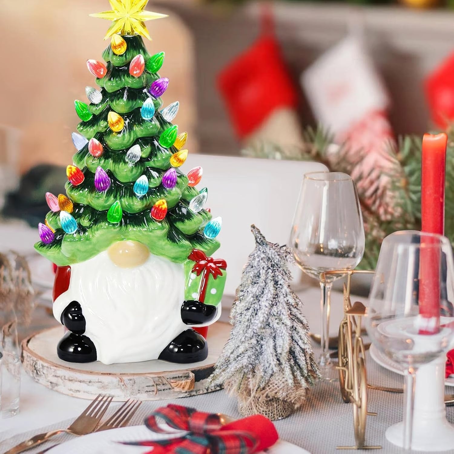 DIY Lighted  Christmas Gnome Tree - Best Gift For Family
