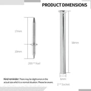 ✨Double-Head Skirting Thread Seamless Nail, Skirting Line Without Marks Nail, Invisible Security Screws Equipped with Nail Specific Sleeve Tool