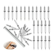 ✨Double-Head Skirting Thread Seamless Nail, Skirting Line Without Marks Nail, Invisible Security Screws Equipped with Nail Specific Sleeve Tool