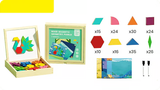 🎁Early Christmas Sale 50% OFF🔥Wooden Magnetic Pattern Block Puzzle Set🧩