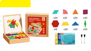 🎁Early Christmas Sale 50% OFF🔥Wooden Magnetic Pattern Block Puzzle Set🧩