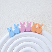 Easter Acrylic Bunny Stud Earrings