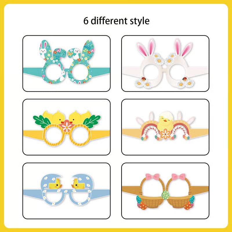 Easter Themed Paper Glasses