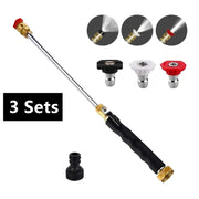 Garden Hose Nozzle High-Pressure Washer with 3 High-Pressure Nozzles