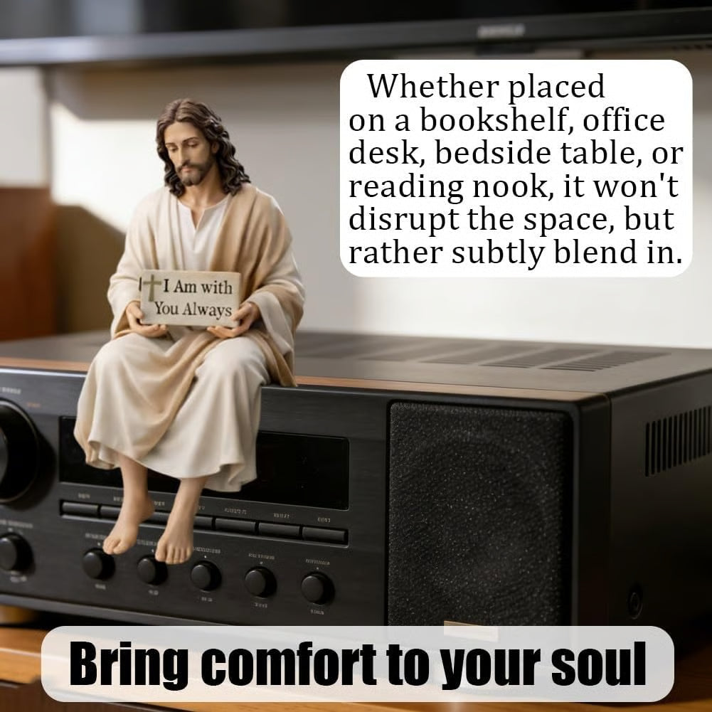 ✨Handcrafted Jesus Figurine✝️Serene Desk Companion🙏