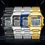 🔥Hot Sale Deals-Unisex-Digitaluhr mit quadratischem Display und Leuchtanzeige