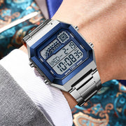🔥Hot Sale Deals-Unisex-Digitaluhr mit quadratischem Display und Leuchtanzeige