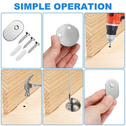 HOT SALE🔥  Hidden Stainless Steel Rubber Dual-use Door Stopper Door Holders