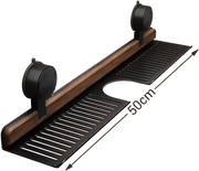 🔥Hot selling💥 Walnut Bathroom, Kitchen Suction Cup Shelf