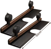 🔥Hot selling💥 Walnut Bathroom, Kitchen Suction Cup Shelf