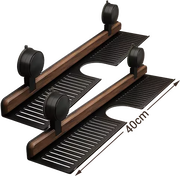 🔥Hot selling💥 Walnut Bathroom, Kitchen Suction Cup Shelf