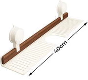 🔥Hot selling💥 Walnut Bathroom, Kitchen Suction Cup Shelf