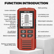 💯 Limited Time Half Price - 6-in-1 Multi-Function Handheld HD LCD Display Wall Metal Detector