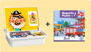Magnetic Puzzles Face Dress Up Travel Game Double Side Preschool Educational Learning Toy for Kids