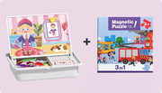 Magnetic Puzzles Face Dress Up Travel Game Double Side Preschool Educational Learning Toy for Kids