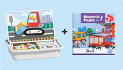 Magnetic Puzzles Face Dress Up Travel Game Double Side Preschool Educational Learning Toy for Kids