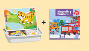 Magnetic Puzzles Face Dress Up Travel Game Double Side Preschool Educational Learning Toy for Kids