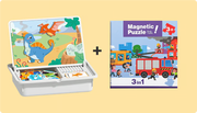 Magnetic Puzzles Face Dress Up Travel Game Double Side Preschool Educational Learning Toy for Kids