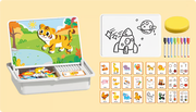 Magnetic Puzzles Face Dress Up Travel Game Double Side Preschool Educational Learning Toy for Kids