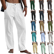 🔥Men's linen beach casual loose-fitting pants