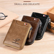 🎁-Men Wallet Zipper  Purse ( RFID PROTECTED )