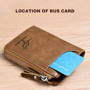 🎁-Men Wallet Zipper  Purse ( RFID PROTECTED )