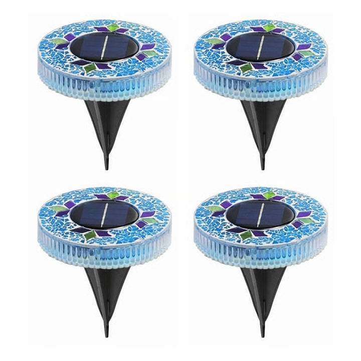 Mosaic Solar Disk Lights